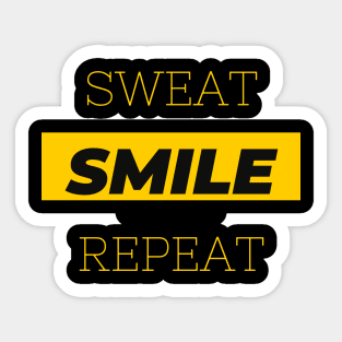 Sweat Smile Repeat Sticker